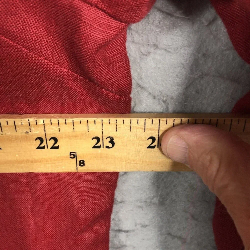 Cottage Clothing Company Top Women Large Red 100% Linen Artsy Airy Lagenlook - Picture 4 of 11